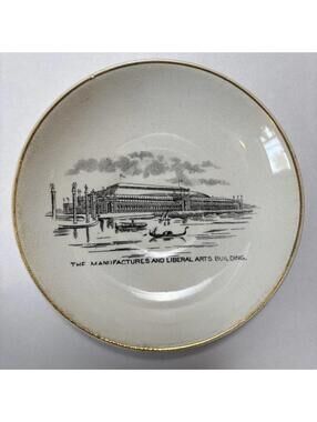 1893 Columbian Exposition Plate – Liberal Arts Building Ironstone
